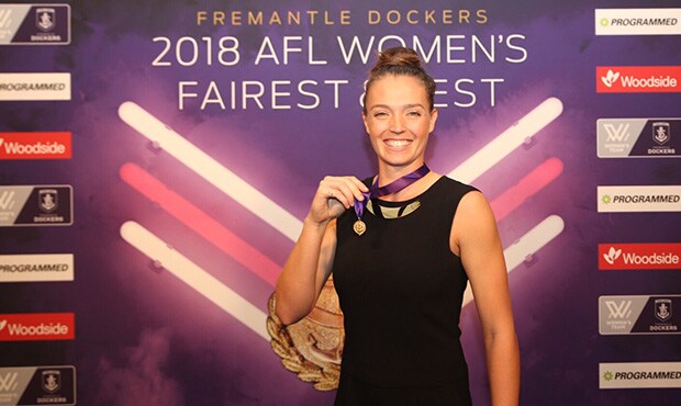 antonio web 64.jpg Ebony Antonio is Freo's 2018 Fairest and Best winner. - Ebony Antonio,Fremantle,Fremantle Dockers